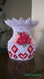 Vase origami 3D.